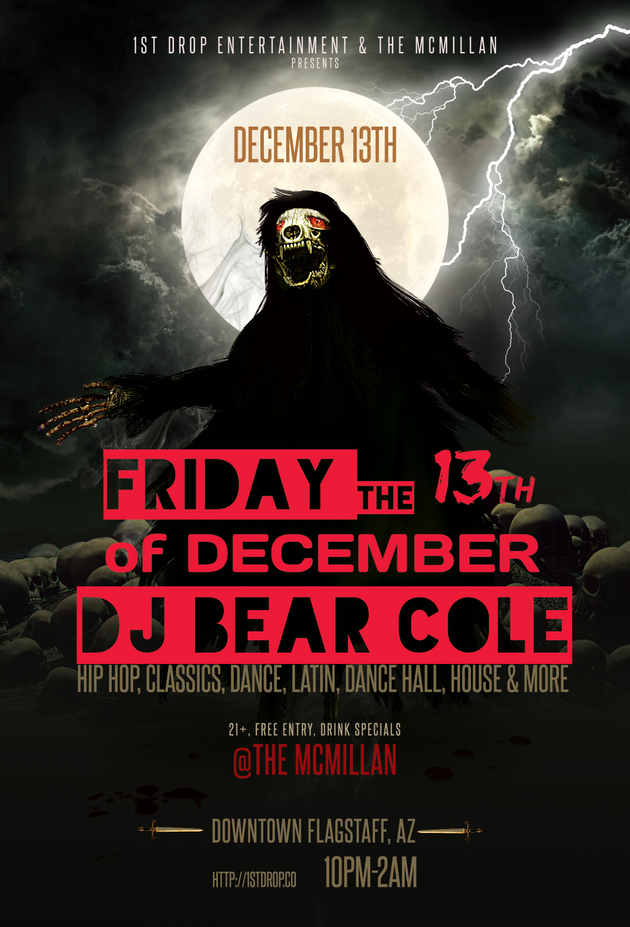 Friday the 13th at The McMillan flyer