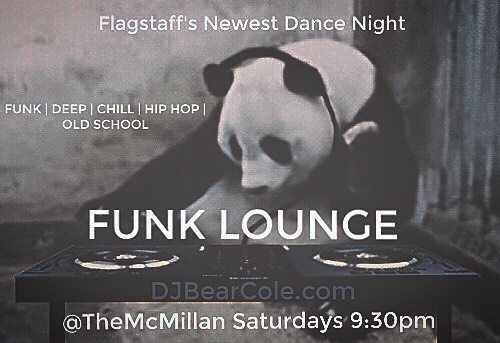 Funk Lounge panda flyer