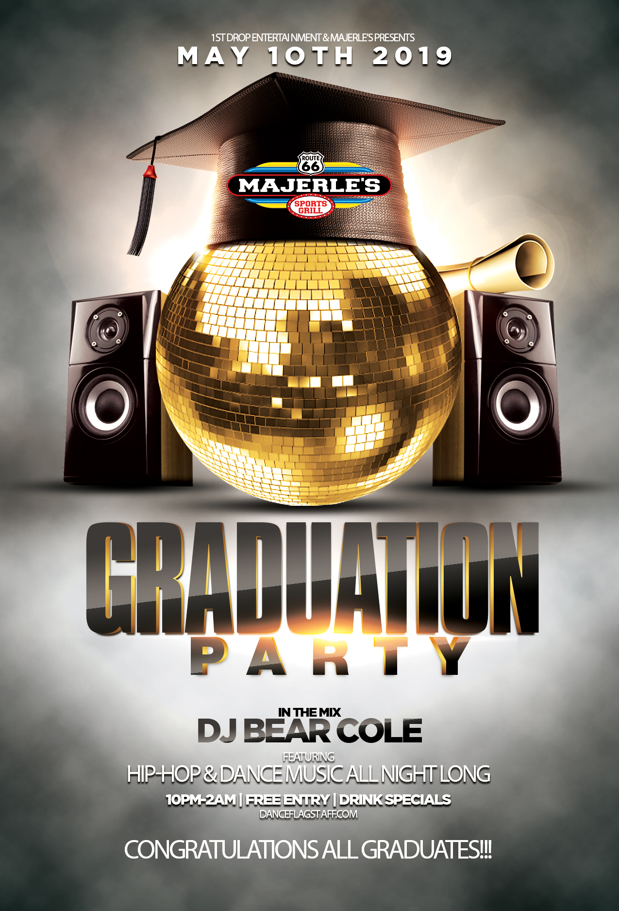 Graduation Party at Majerle’s flyer