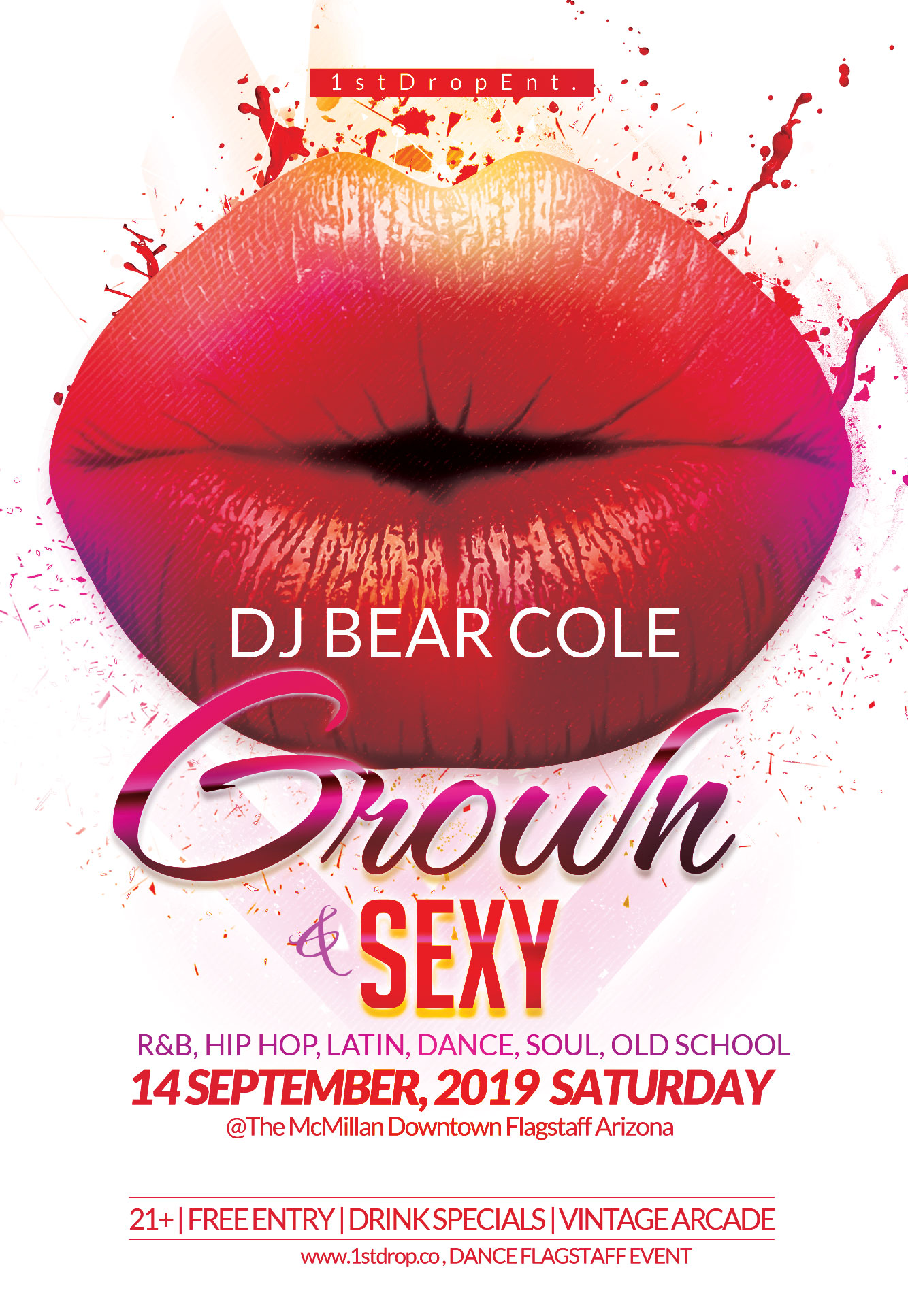Grown and Sexy night flyer