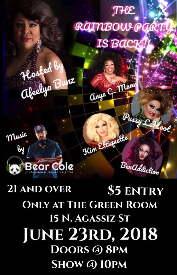 The Rainbow Party at The Green Room flyer